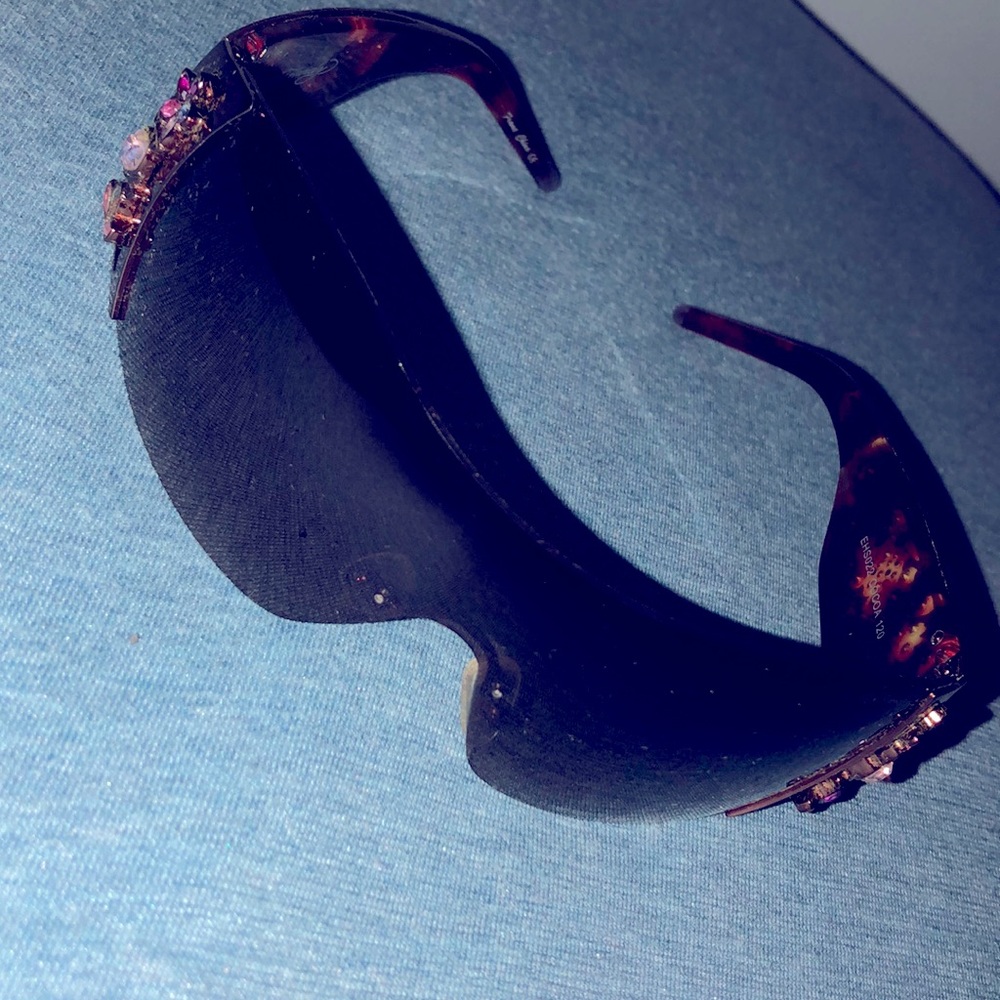 Ed Hardy Sunglasses Black EHS-022 Skull Heart’s